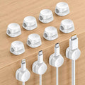 Lamicall 12 Pack Spring Cord Organizer, Cable Management Clips | Office Desk by Lamicall