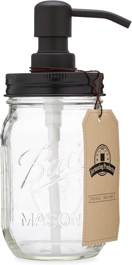 Mason Jar Soap Dispenser by JarmazingProducts