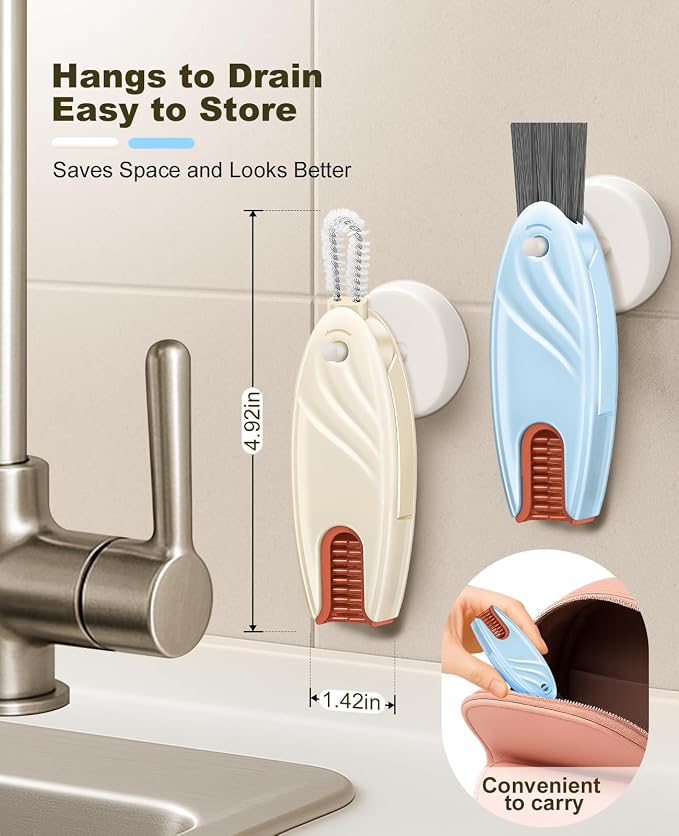 4 in 1 Cup Lid Gap Cleaning Brush Set 2 Pcs - Image 7