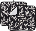 FRESHMINT Dish Drying Mats 2 Pack, Verdant Leaves | Quick Dry, Ultra Absorbent by FRESHMINT