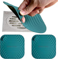 2 Pcs Blackish Green Shower Drain Cover Tub | Sewer Anti-Odor Mat Deodorizing by DIFENLUN