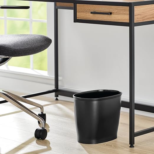 iDesign Slim Plastic Bathroom Trash Can, - Image 5