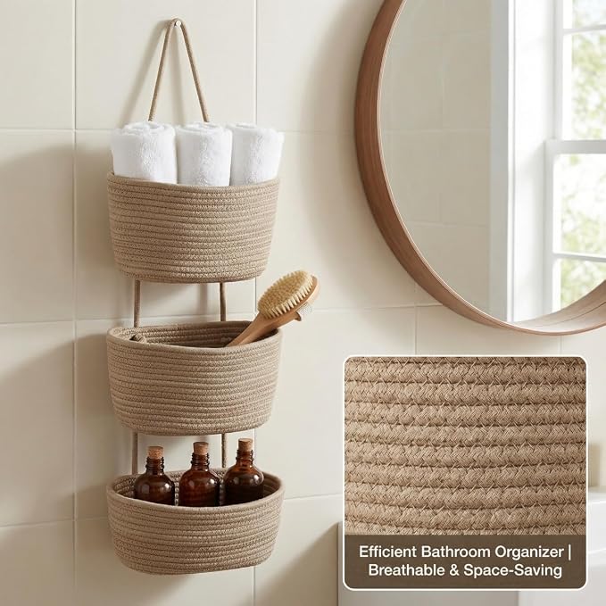 Hanging Wall Basket, Over the Door Hanging Basket - Image 6