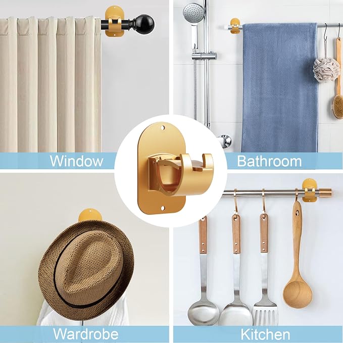No Drill Self Adhesive Curtain Rod Hook - Image 5