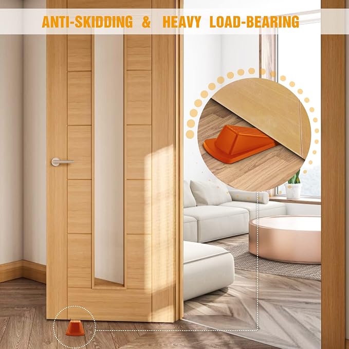Crosize 5 Pack Door Stoppers for Bottom of Door, Rubber Door Stops | Premium - Image 6