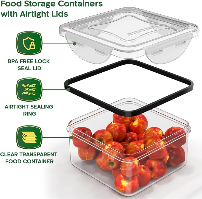 RockBerry 44 Pcs Food Storage Containers - Image 5