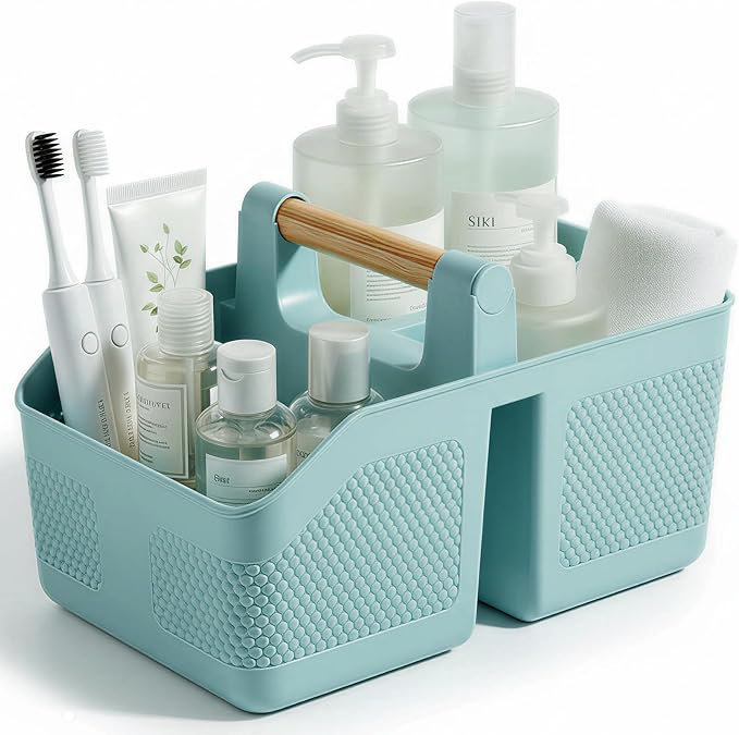 Plastic Shower Caddy Portable Shower Basket by rejomiik