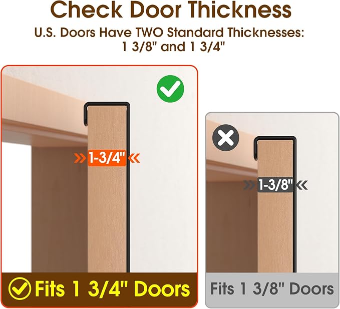 Long Over The Door Hooks with 15.75-inch Arms - Image 4