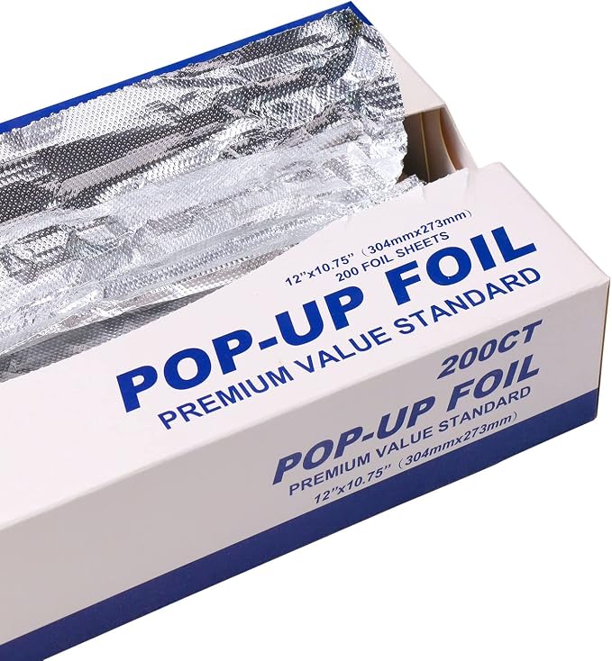 Alu-Folienblätter 200 Stück – 12 Zoll, hitzebeständig & antihaft | 200 - Image 2