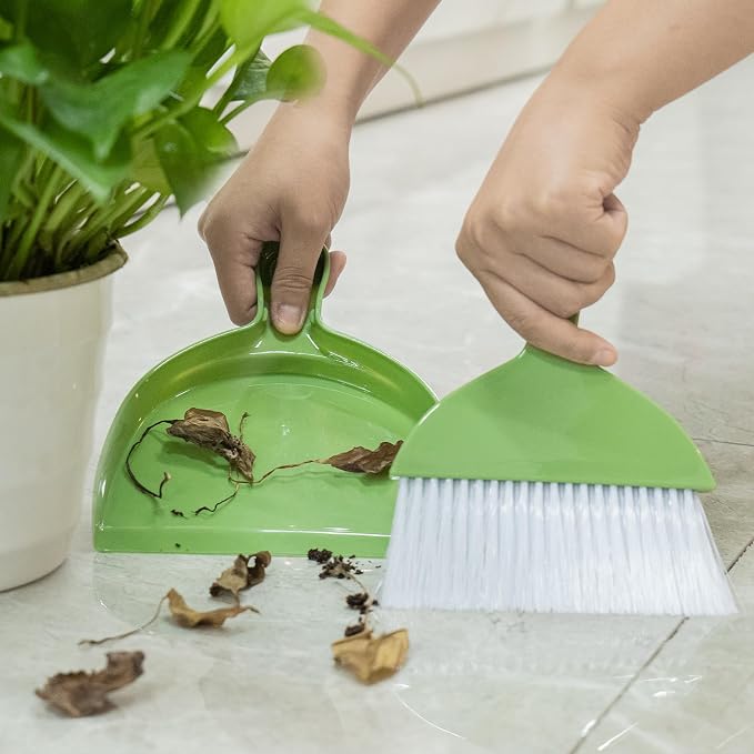 THINKLEARN 2PCS Small Dust Pan and Brush Set - Image 3