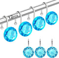 12PCS Stainless Steel Shower Curtain Hooks Rings by Yapicoco