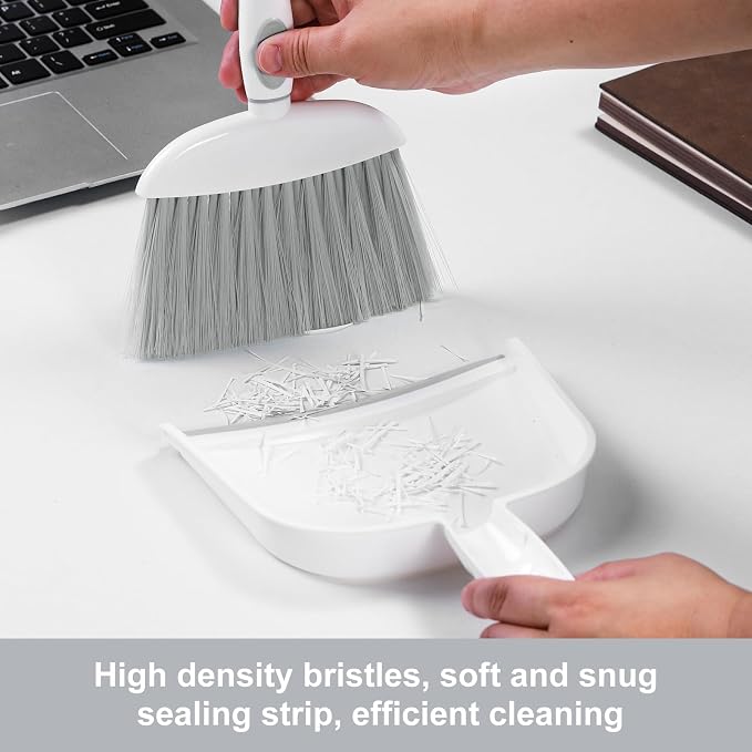 NACENA Small Dust Pan and Brush Set, Mini Broom and Dustpan Set - Image 6