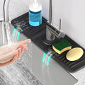 17.7inch Faucet Mat for Kitchen Sink Kitchen Sink Splash Guard Silicone Kitchen by Snoquir