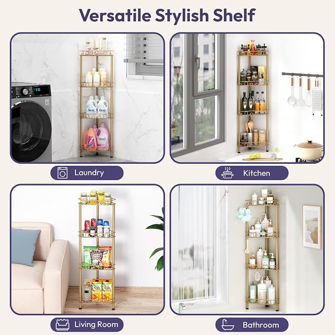 SWTYMIKI Standing Shower Caddy Corner - Image 6