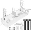 Cable Management Under Desk, Under Desk Cable Management Tray | No Drill Cable by Unknown