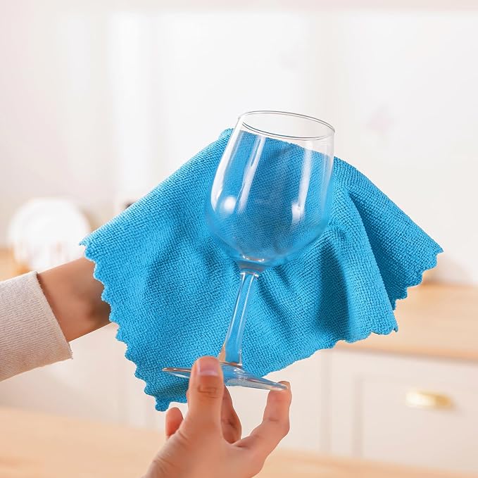 Microfiber Cleaning Cloth, 24 Pack Highly Absorbent Cleaning Rags, Reusable - Image 2