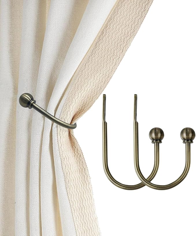 ARNORX Curtain Holdbacks, Decorative French Ball End, Curtain Drapery Holdbacks by ARNORX