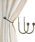 ARNORX Curtain Holdbacks, Decorative French Ball End, Curtain Drapery Holdbacks by ARNORX