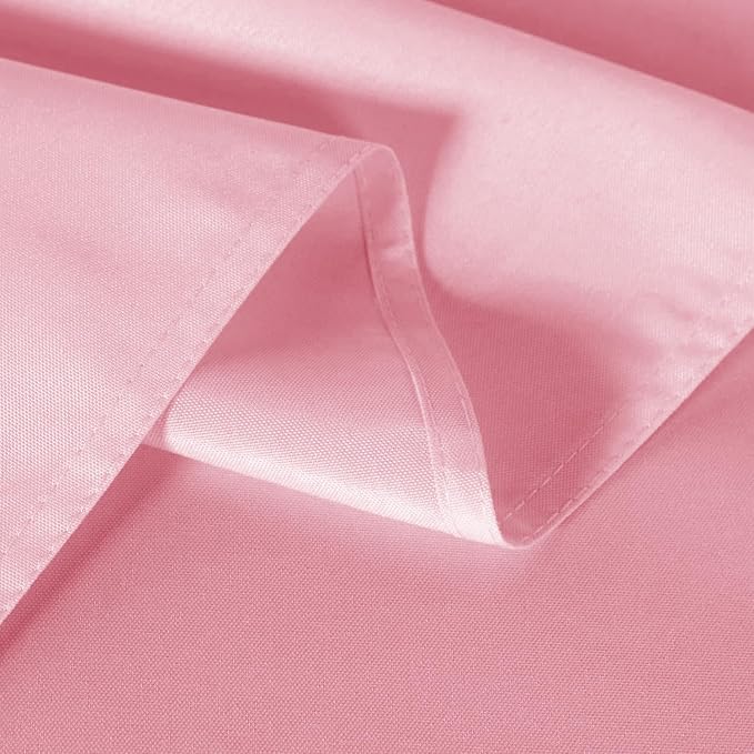 sancua 2 Pack Pink Tablecloth 60 x 102 Inch, Rectangle Table Cloth for 6 Feet Tables - Stain and Wrinkle Resistant Washable Polyester Table Cover for Dining Tables, Valentines Parties