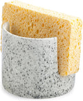 Zoeeker Sponge Holder for Kitchen Sink, Ceramic Dish Sponge Drying Rack by LAUCHUH