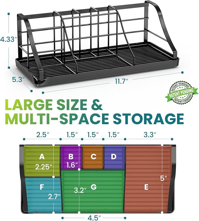 Bathroom Organizers and Storage, 7 Slots, Kids Electric Toothbrush Holders | - Image 4