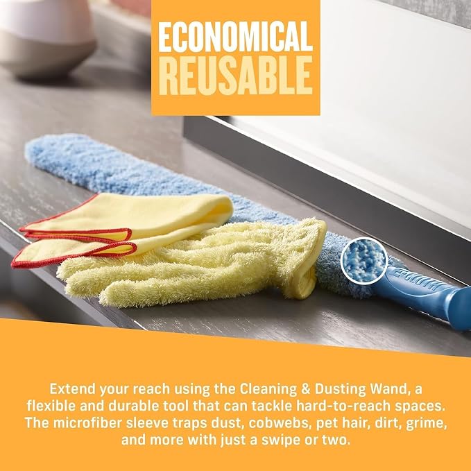 E-Cloth Duster & Cleaning Bundle, Cloth Set, Dusting Mop & Glove | Includes - Image 5