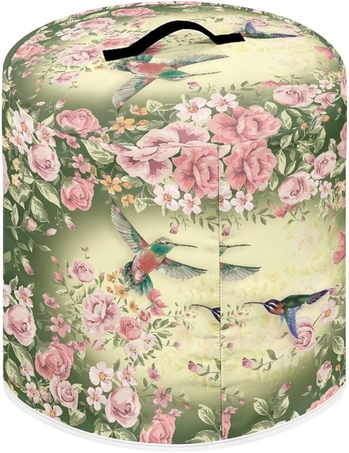 Hummingbird Pressure Cooker Cover for Instant Pot 6 Quart with Easy to Clean Lining, Waterproof Dust Cover with Pockets