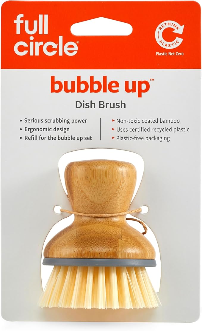 Full Circle Bubbly Palm Brush, Dish Scrub Brush - Image 2