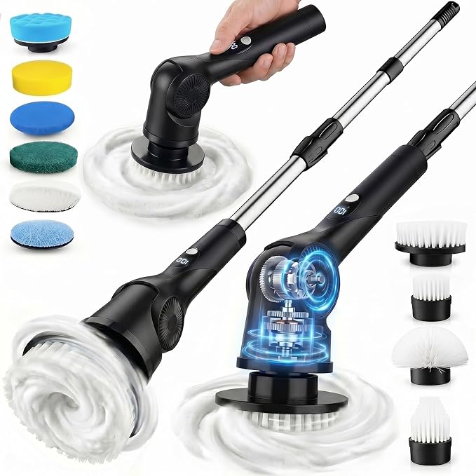 Electric Spin Scrubber, 3-Speed Shower Scrubber by Unknown