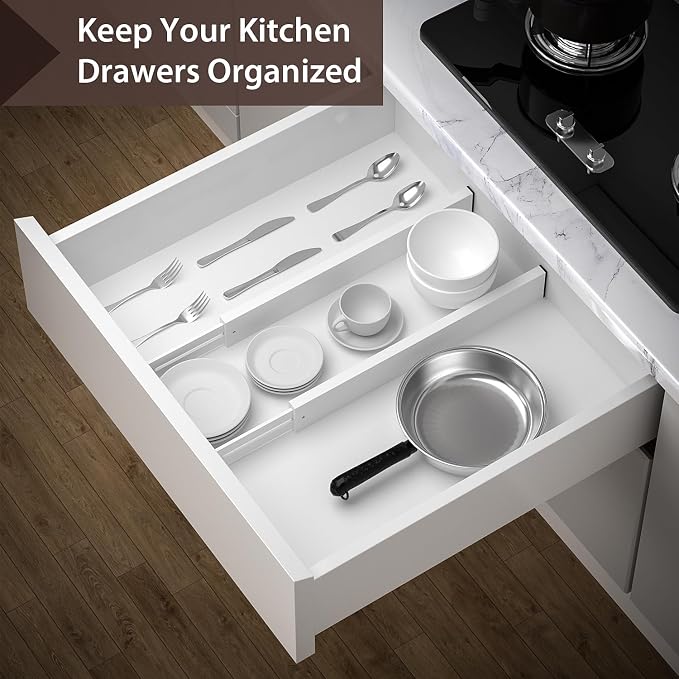 4 PCS Drawer Divider, Expandable Separators - Image 4
