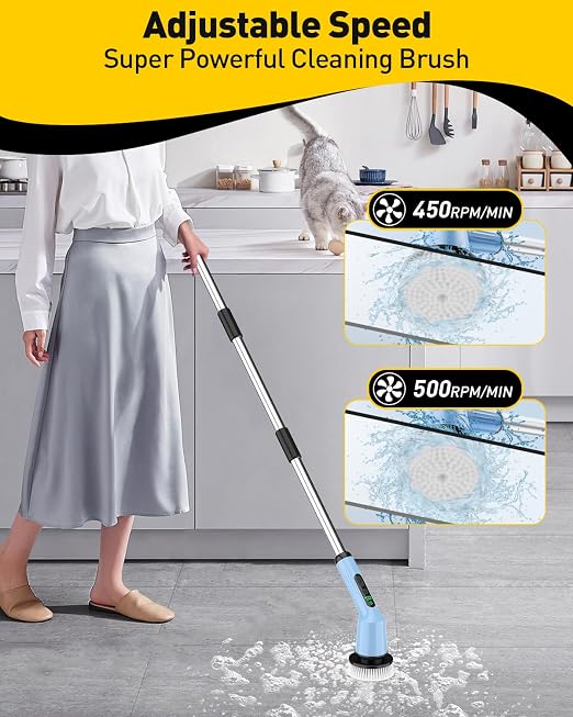 Electric Spin Scrubber for Bathroom, Shower Scrubber - Image 3