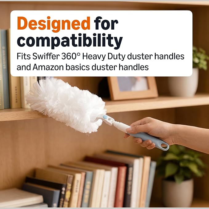 Amazon Basics 360° Heavy Duty Duster Refills, Picks up and Traps 2X More - Image 3