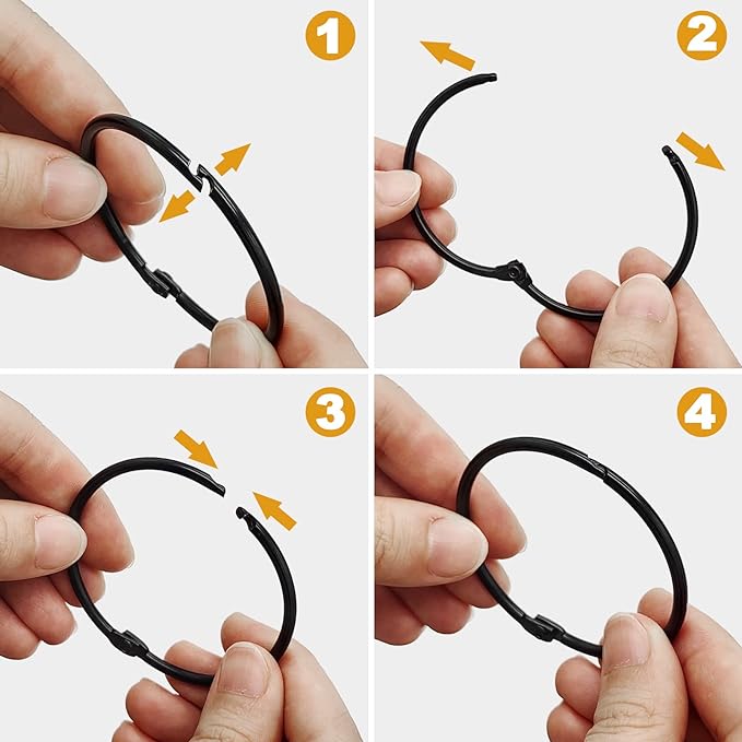 Shower Curtain Hooks Rings, Glide Smoothly Round Shower Rings - Image 5