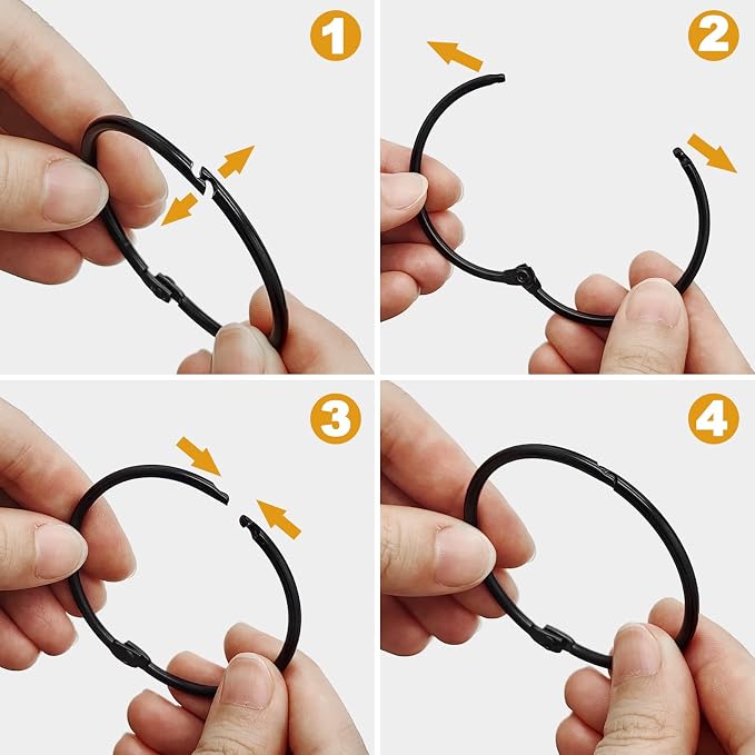 Shower Curtain Hooks Rings, Glide Smoothly Round Shower Rings - Image 6