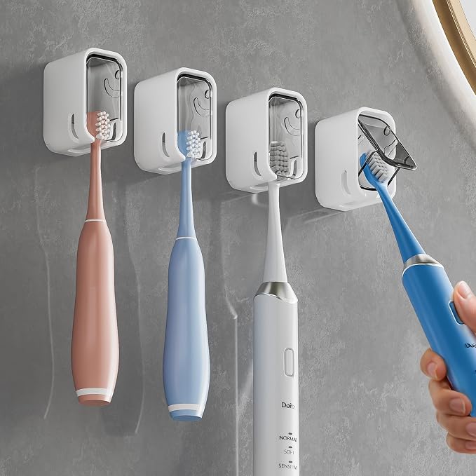 MOPMS Single Slot Toothbrush Holders Wall Mounted by MOPMS