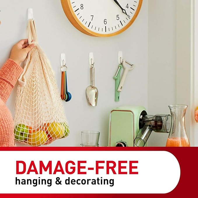 Command 5 lb Large Utility Hooks, 7 Hooks and 12 Strips, Damage-Free Hanging - Image 7