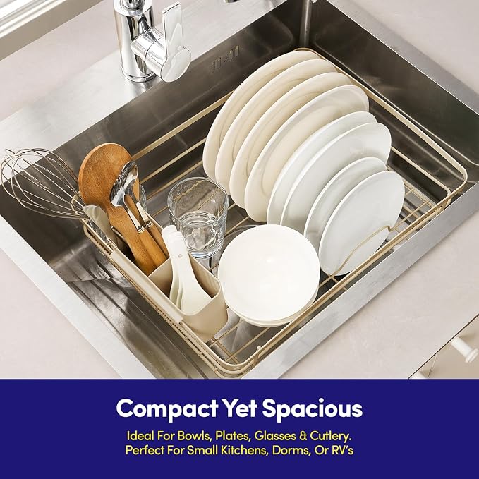 Dish Drying Rack 3 Piece Dish Drainer - Image 5