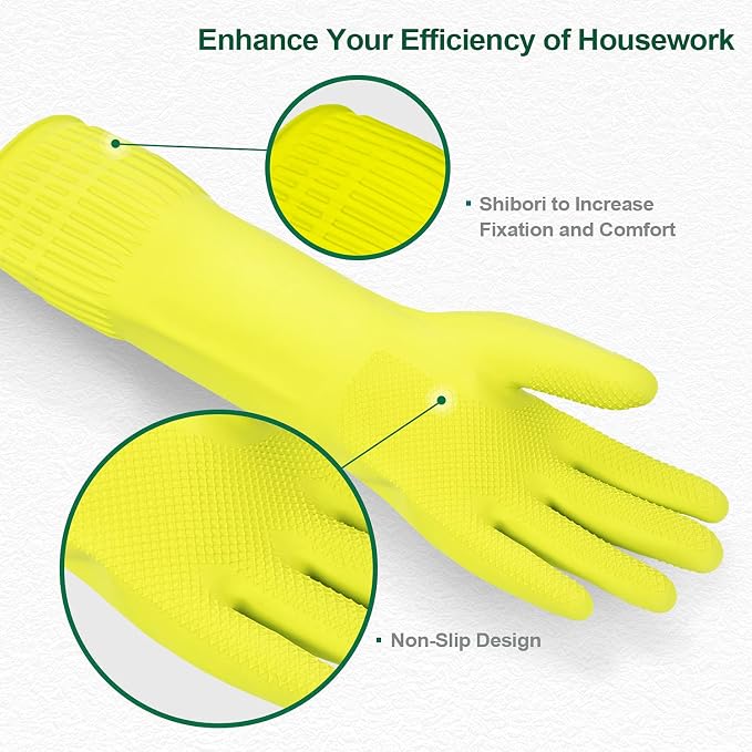 DABOGOSA MAMISON Reusable Household Dishwashing Cleaning Rubber Gloves - Image 2