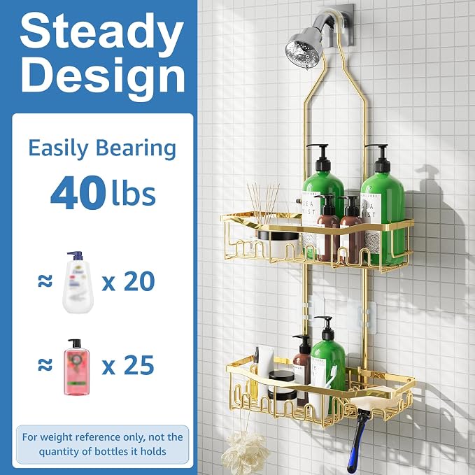 Shower Caddy, Extended Length Shower Organizer - Image 3