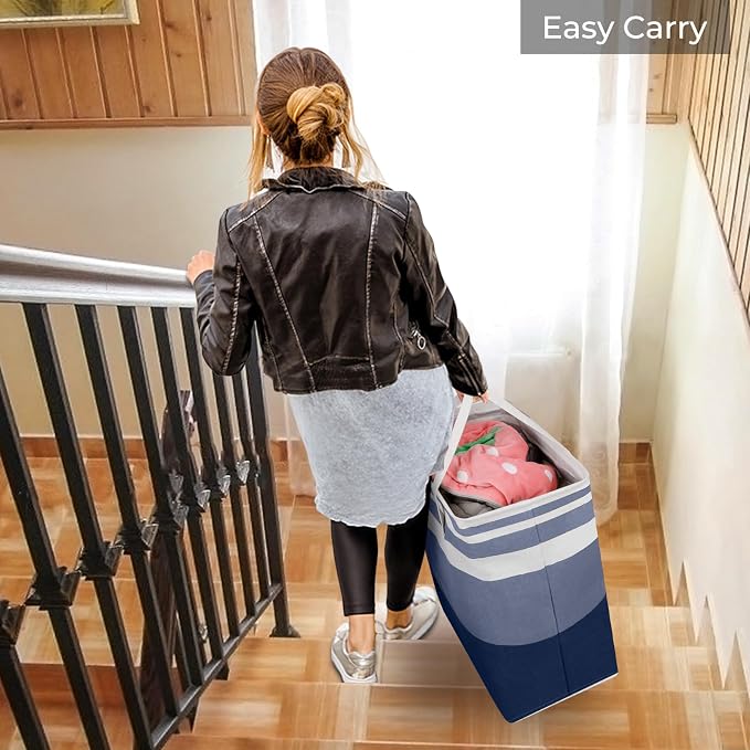 HomeHacks 2 Pack Large Laundry Baskets, Laundry Hampers Bags | Waterproof - Image 7