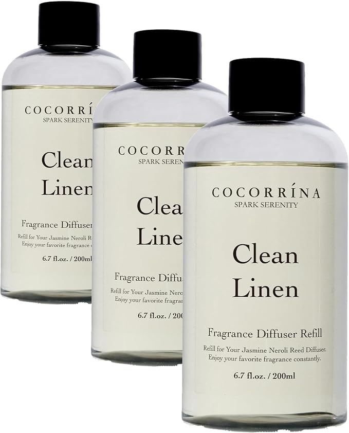 Clean Linen Scented Reed Diffuser Oil by COCORR%C3%8DNA