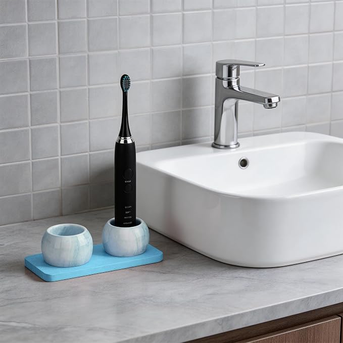 2 Pack Ceramic Toothbrush Holder - Image 6