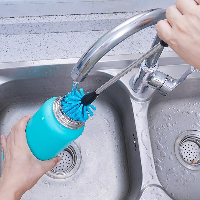 MOSOLAN Stainless Steel Water Bottle Cleaning Scrubbing Brush, 15 in | 2 Pack - Image 6