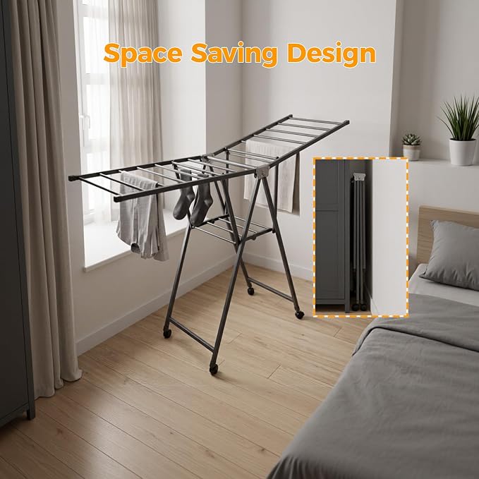 Clothes Rack, 2-Tier Drying Hanger, - Image 6