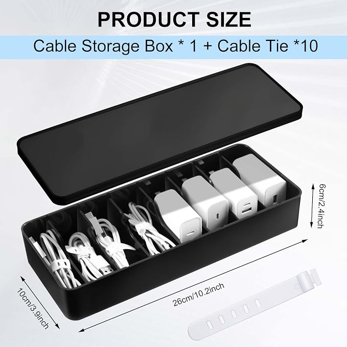 Tatuo 4-Pack Cord Organizer Box - Image 2