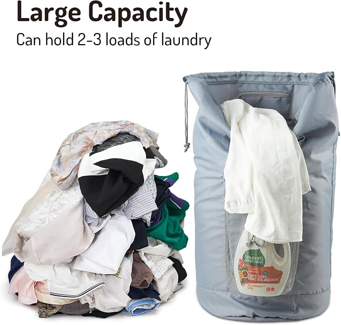 Seiritex Backpack Laundry Bag, Large Laundry Backpack - Image 6
