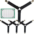 4PCS Bed Sheet Holder Straps – Triangle Adjustable Elastic Fasteners by Unknown