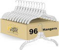 Quality Clear Plastic Hangers 96 Pack by QualityHangers