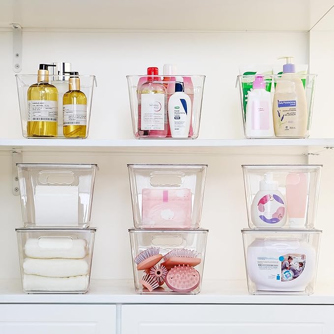 Vtopmart 16 Pack Clear Stackable Storage Bins - Image 6