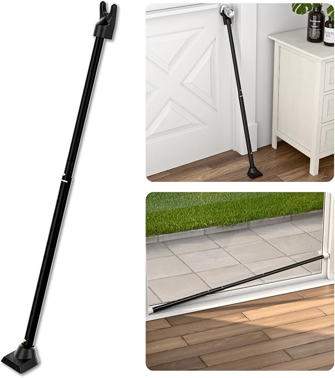 SECURITYMAN 3-in-1 Door Security Bar, Security Door Stoppers & Door Barricade – by SECURITYMAN